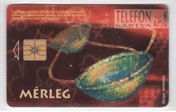 Magyar telefonkártya 0480  1995 Mérleg    GEM 1  Nincs Moreno  136.000 darab