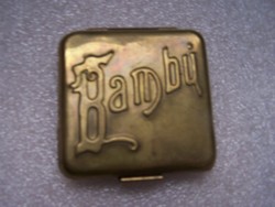 Bamboo alcoy Art Nouveau cigarette paper box in Spanish, flawless condition.