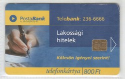 Magyar telefonkártya 0637 2000 Postabank folyószámla 3  ODS 4      225.000 darab