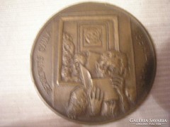 Derkovics Gyula bronz emlékérme eladó 43 mm ks jelzéssel