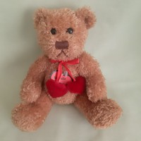 Plush teddy bear, bear, teddy bear, looking for a new owner with a heart