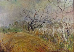 1H949 xx. Hungarian painter of the century: autumn landscape 1948
