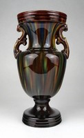 1H733 Régi nagyméretű mezőtúri kerámia váza 22.5 cm