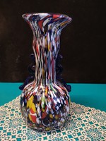 Muránói Millefiori szakított üveg váza
