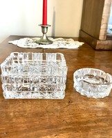 Crystal jewelry holder and ashtray