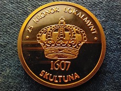 Svédország Aros város 1990 réz 25 korona helyi pénz (id55362)