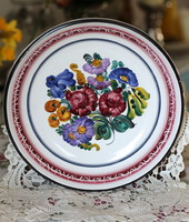 Gmunden, Austria, beautiful hand painted wall bowl, decorative bowl