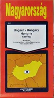 Magyarország 1:500 000 ﻿közlekedési térképlap, 1995, névmutatóval