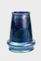 Extrém ritka körpecsétes Zsolnay art deco váza gyönyörű kék árnyalatokkal, UNIKÁLIS!