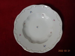 Zsolnay porcelain deep plate, feathered, diameter 23.5 cm. He has! Jókai.