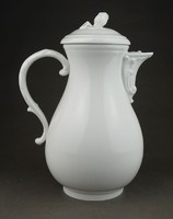 1H827 Antik fehér Meisseni porcelán teáskancsó 24.5 cm
