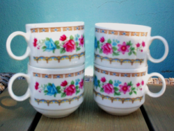 Kínai jelzett porcelán mokkás csészék, kedves és szép
