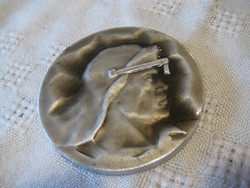 The metallurgist. Commemorative medal from Soviet times, aluminum + fire enamel approx. 60 mm