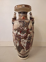 Antik dekoratív japán kínai satsuma porcelán váza Ázsia 922 5292