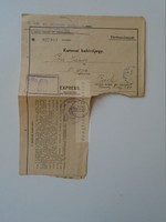 Za397.5 Military call sign - railway ticket recsk - Christmas 1941 express eagle signal