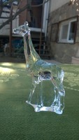 Zsiráf -üvegfigura-üveg szobor gyönyörű db