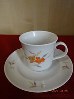 Lowland porcelain coffee cup + placemat, yellow floral. He has! Jókai.