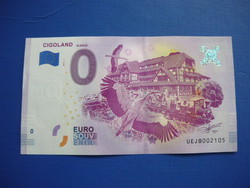 France 0 euro 2018 cigoland freshman train! Rare memory paper money! Unc
