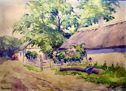 Xx. The beginning of Bereczk with the sign k: a village with a girl