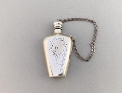 Old russian silver perfume bottle