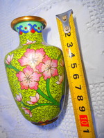 Rekeszzománc  váza  CLOISONNÉ 10 cm