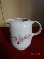 Lowland porcelain milk spout, pink floral, height 12 cm. He has! Jókai.