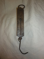 Antique metal spring hand scale weighs up to 20kg