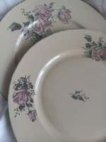 2 old pink plates 25.5 cm