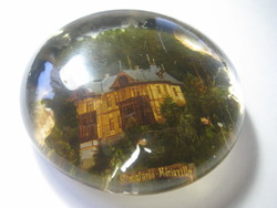 Heavy glass leaf, stosz-bath, Mária villa / highlands / 9 cm