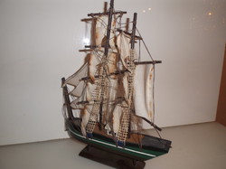 Ship - model - wood - antique - 33 x 24 x 8 cm - handmade - Austrian - good condition