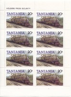 Tanzania commemorative stamp small sheet 1985
