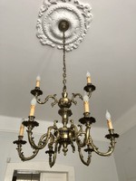 Bronze chandelier with 9 branches