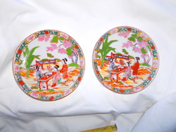 2 db japán SATSUMA porcelán  tálka-kézi festéssel