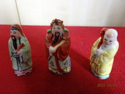 Chinese porcelain figurine, the three wise men are for sale at the same time. He has! Jókai.