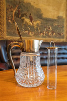 Carafe with ice pad, lead crystal