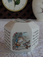 Beatrix potter design rabbit peter wedgwood & cave of enturia