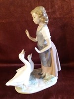 NAO Lladro jelzett porcelán figurális szobor!