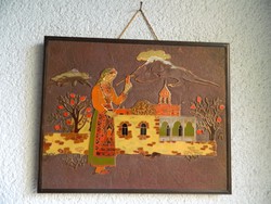 Örmény tűzzománc falikép