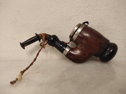 Antique short wooden small pipe 925 5338