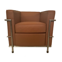 Le corbusier lc2 armchair (2pcs) genuine leather