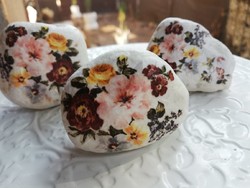 Virágos kavicsok-asztal-polc dísz-levélnehezék