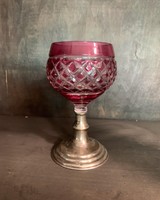 SALE !!! Silver & crystal cup 1930’s / Ezüst & kristály pohár 1930-as évek