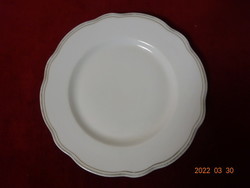 Zsolnay porcelain small plate with antique gold border. He has! Jókai.