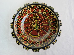 Glazed tile ceramic wall bowl