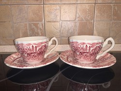 English tea cup in pairs, myott royal mail
