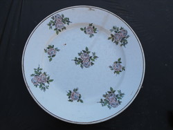Herendi tányér jelzett kb. 1900 - átmérő 34 cm, majolika