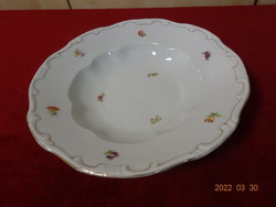 Zsolnay porcelain deep plate, antique, shielded, feathered. He has! Jókai.
