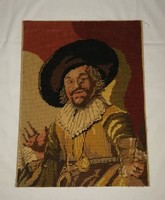 Cyrano de Bergerac gobelin portré goblein  képkeret nélkül 30,5*40 cm (n)