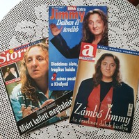 Zámbó Jimmy újságok, 3 db 2001-ből
