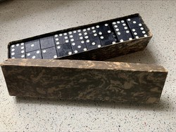 Retro fa domino, nagyobb méret, 45 db-os hiánytalan